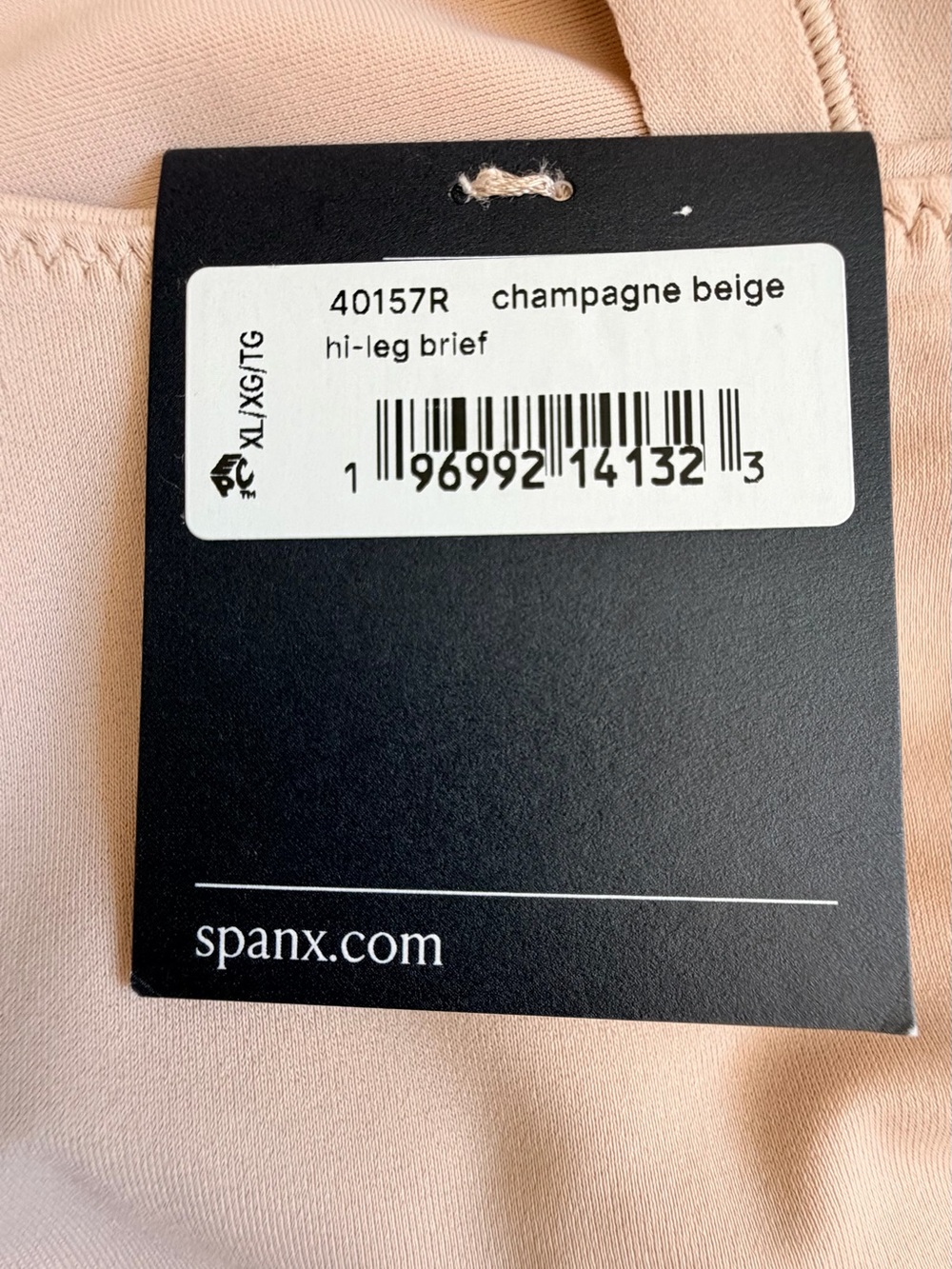 Lot of 3 SPANX Supersmooth Undie-tectable Hi-Leg Brief XL Champagne Beige 40157R - Picture 11 of 13